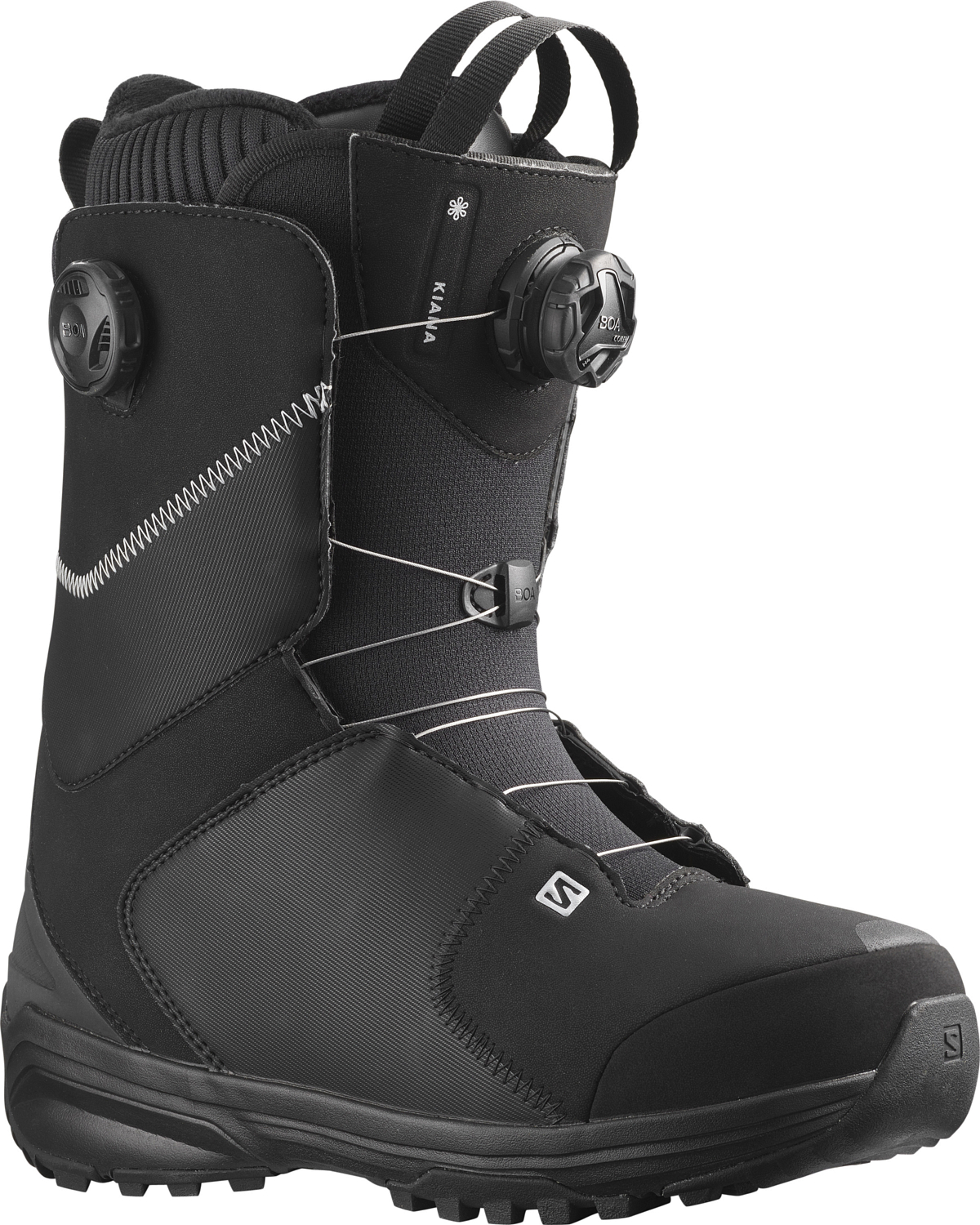 фото Ботинки для сноуборда salomon kiana dual boa black/black/si (см:24)