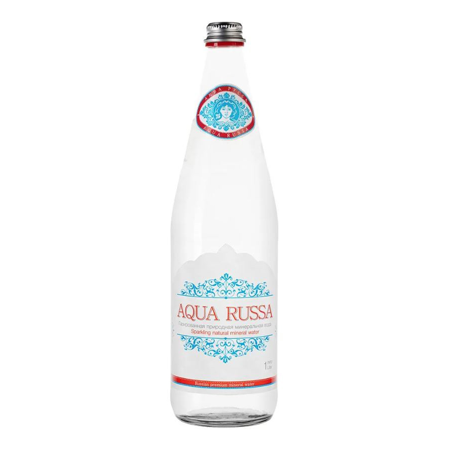 

Вода питьевая минеральная Aqua Russa газированная столовая 1 л