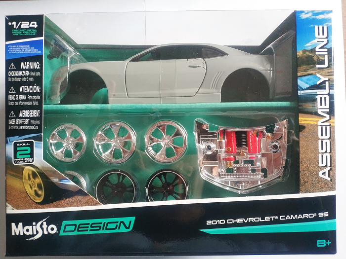 Машина cборная металлическая 1:24 Maisto 2010 Chevrolet Camaro SS 39361 maisto машинка металлическая 1 24 design chevrolet chevelle ss 396 1966 синий 31333