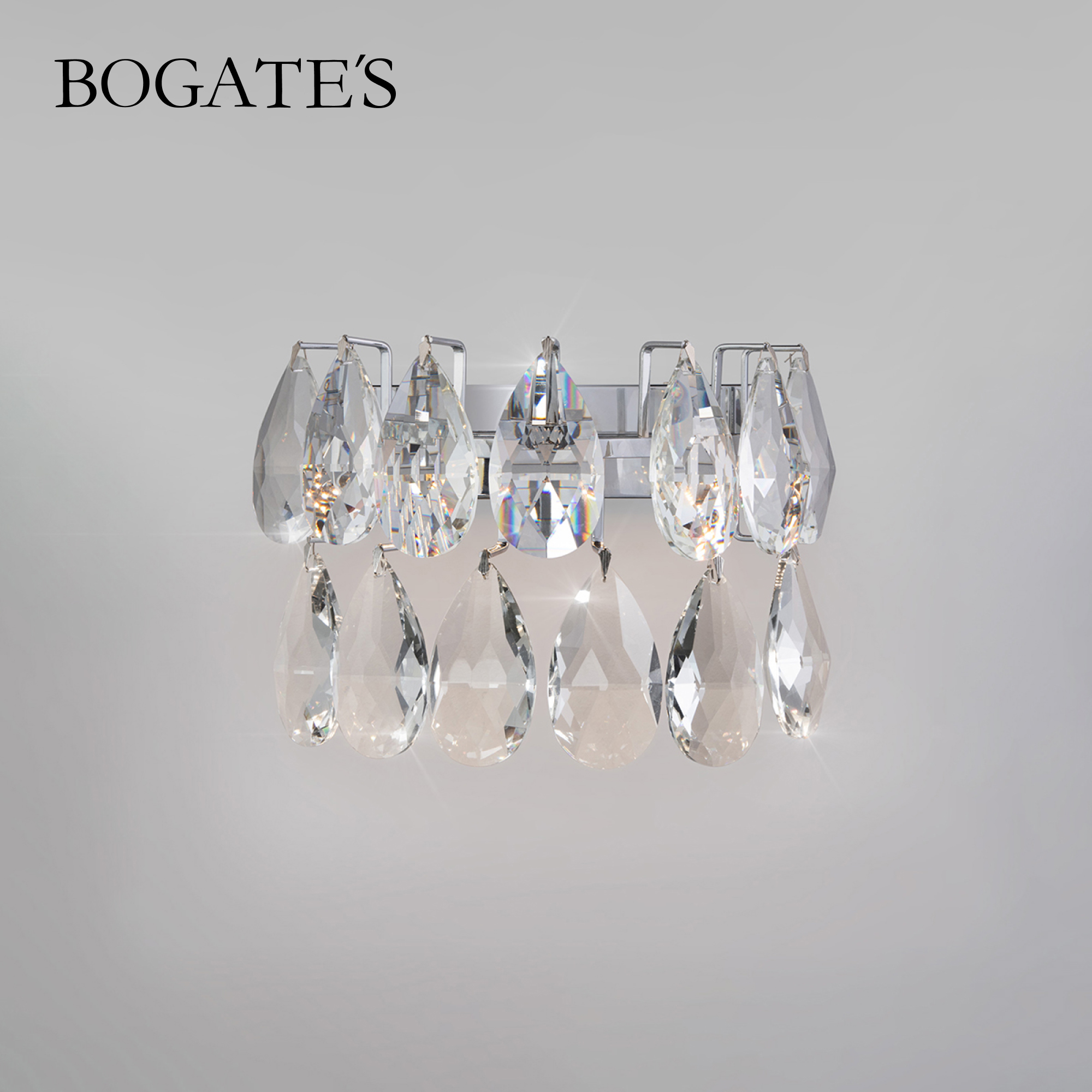 Бра Bogates Marvel 4371 Strotskis 8W 3000-6000К хром без выключателя с хрусталем 16900₽