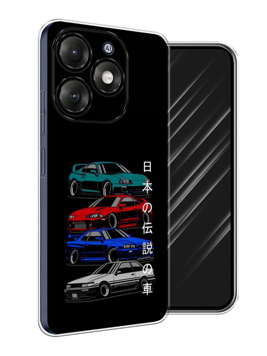 

Чехол Awog на Itel A70 "JDM Legend cars", Зеленый;красный;синий, 3201750-1