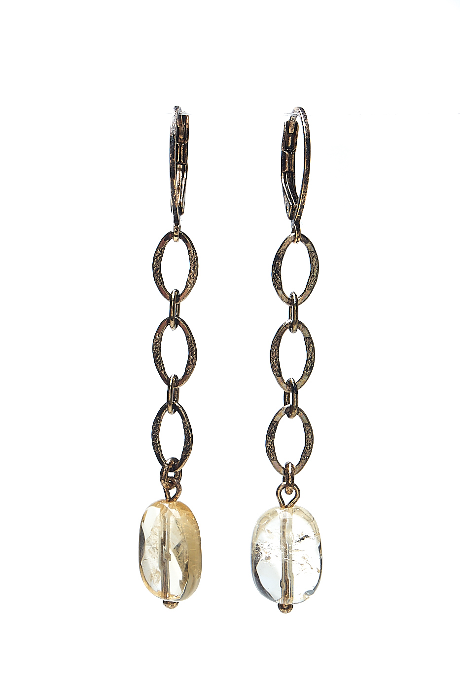 

Серьги из бижутерного сплава с цитрином Lanzerotti LZ-1901-089, LZ-1901-089
