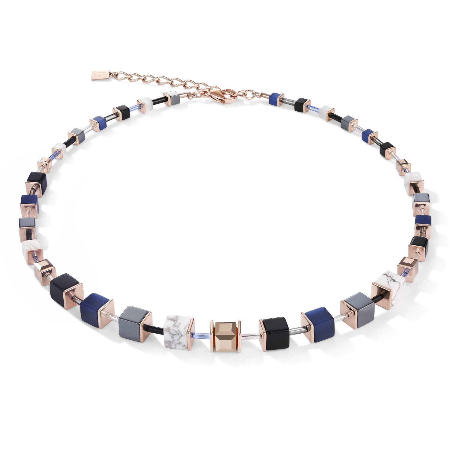 

Ожерелье из бижутерного сплава с тигровым глазом 45 см Coeur de Lion 5006/10-0700, 5006/10-0700