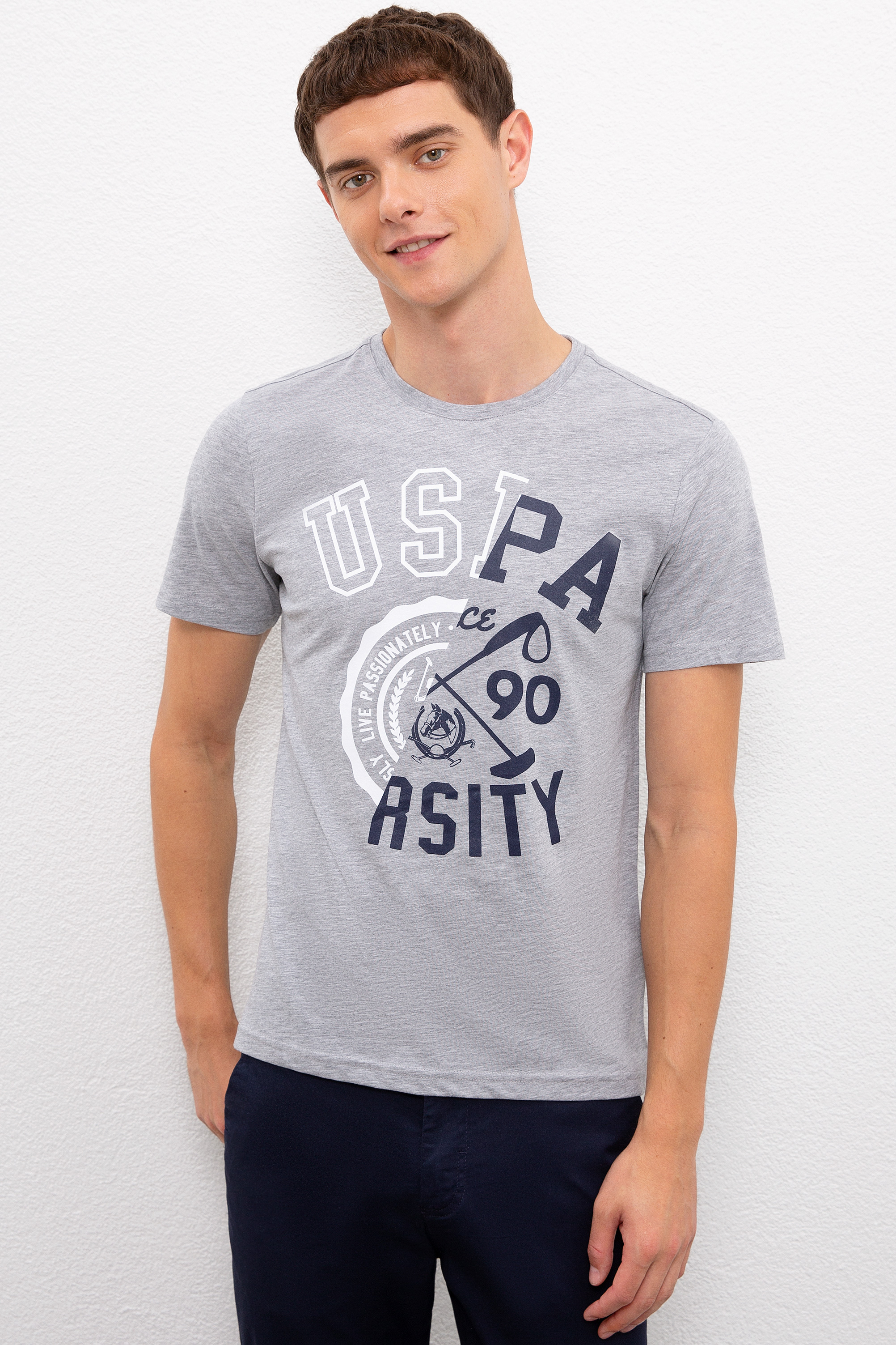 фото Футболка мужская u.s. polo assn. g081gl0110yaiz серая s