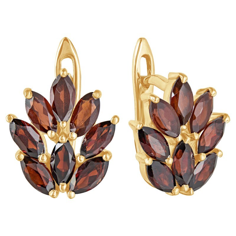 

Серьги из серебра с гранатом LAZURIT-ONLINE 8148YG, 8148YG