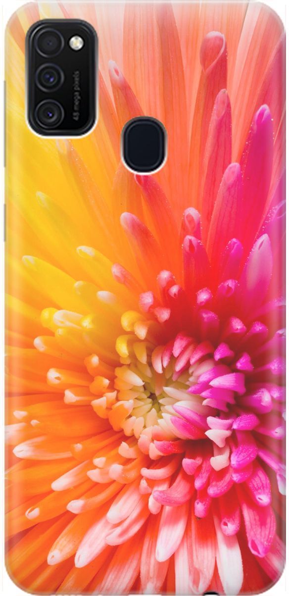 

Чехол на Samsung Galaxy M21/M30s с принтом "Розовая хризантема", 1555