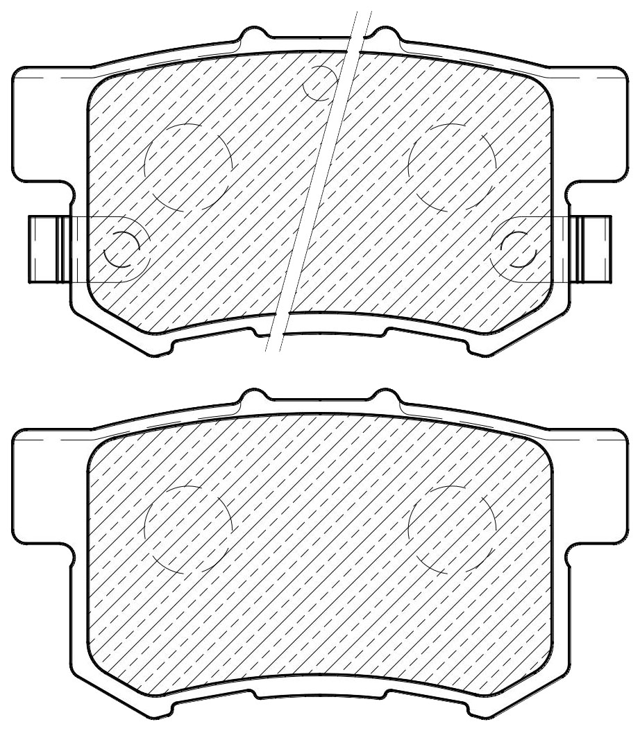 

Тормозные колодки JEENICE задние дисковые ws207401