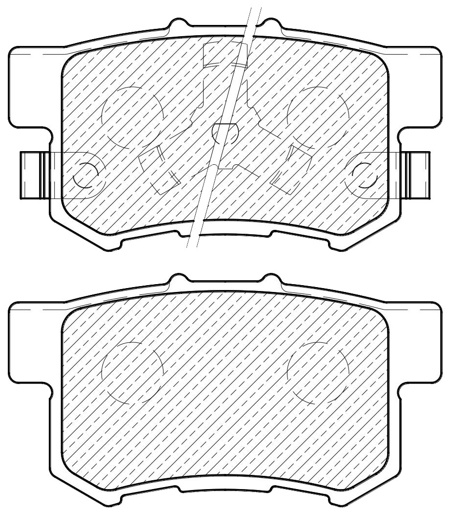 

Тормозные колодки JEENICE задние дисковые ws207402