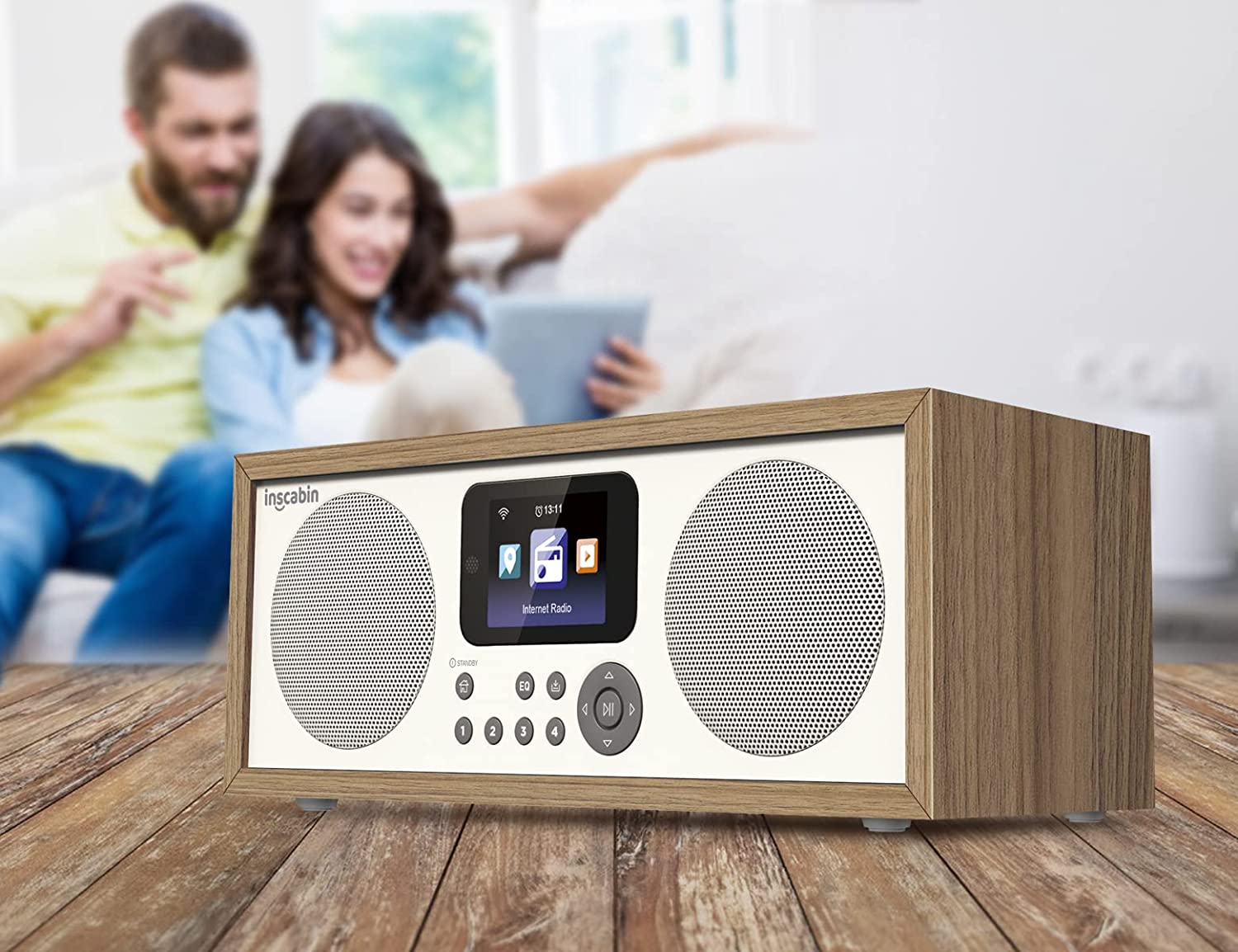 

Радиоприемник Inscabin IR-D4 Dark Wood, Коричневый, IR-D4