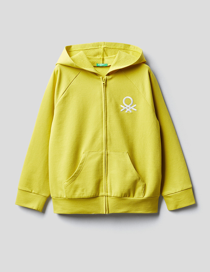 

Толстовка для девочек Benetton цв. желтый р.158, 21A_3T32C5825