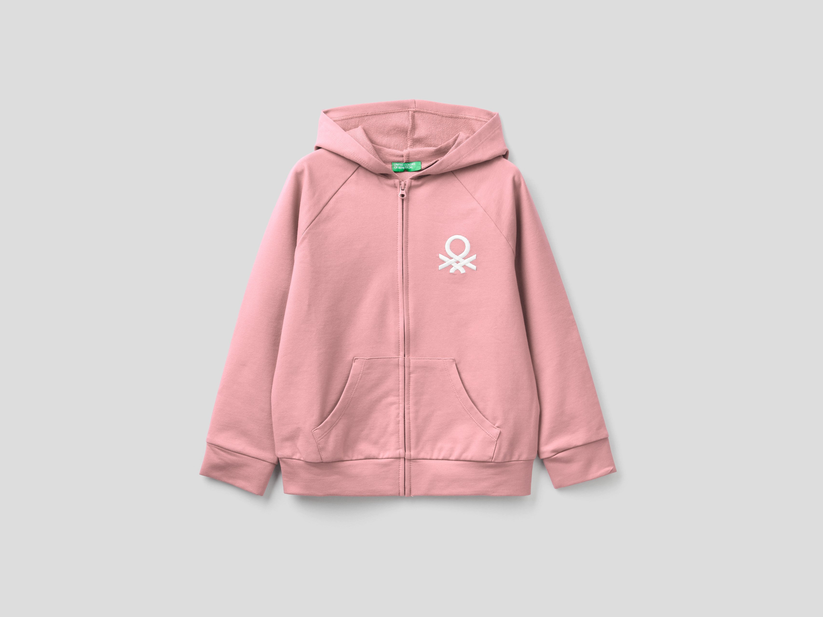 фото Толстовка для девочек benetton цв. розовый р.146 united colors of benetton