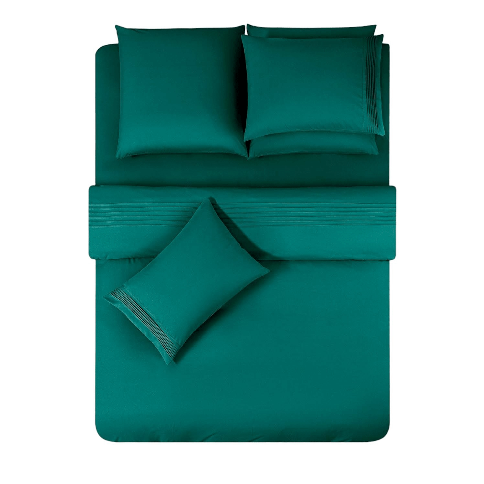 Комплект постельного белья Sleepix Миоко двуспальный сатин зеленый 5099₽