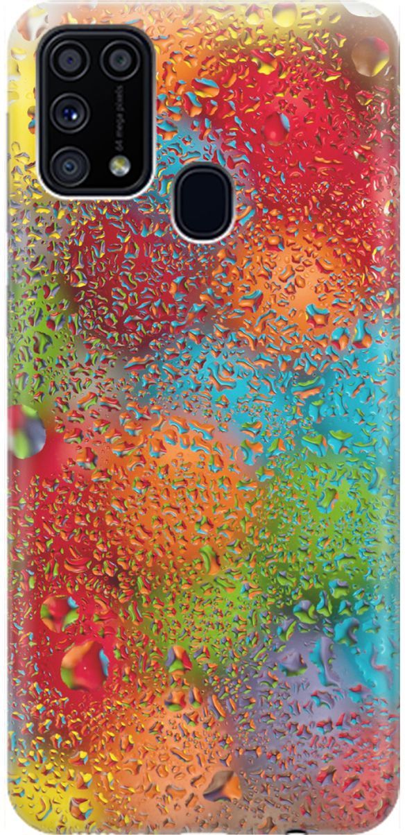 

Чехол на Samsung Galaxy M31 с принтом "Капли и разноцветные шары", Голубой;зеленый, 1556
