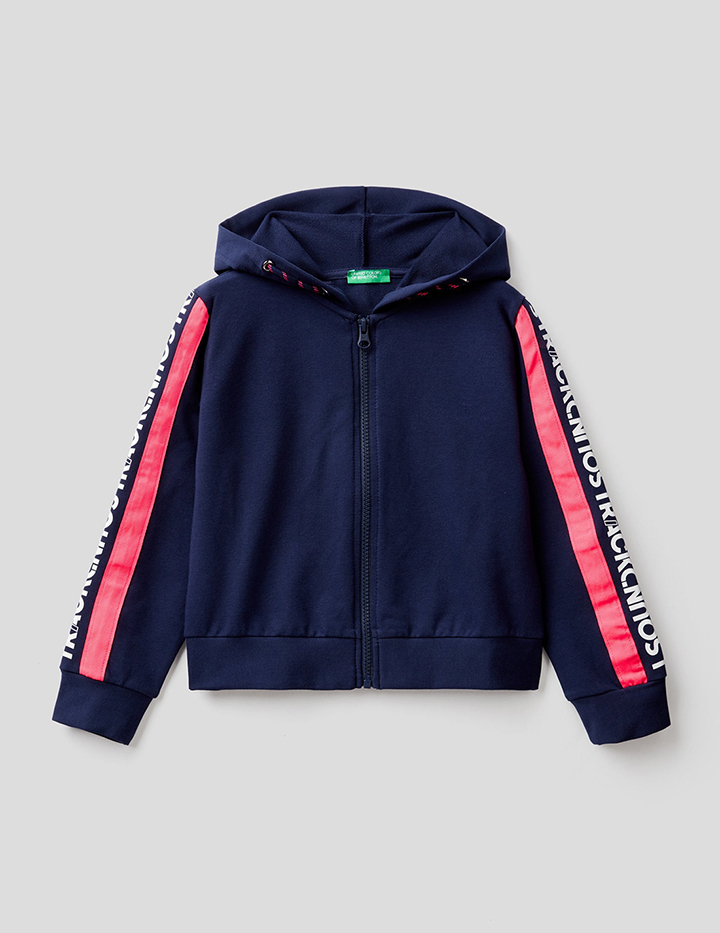 

Толстовка для девочек Benetton цв. синий р.140, 21A_3T32C5983