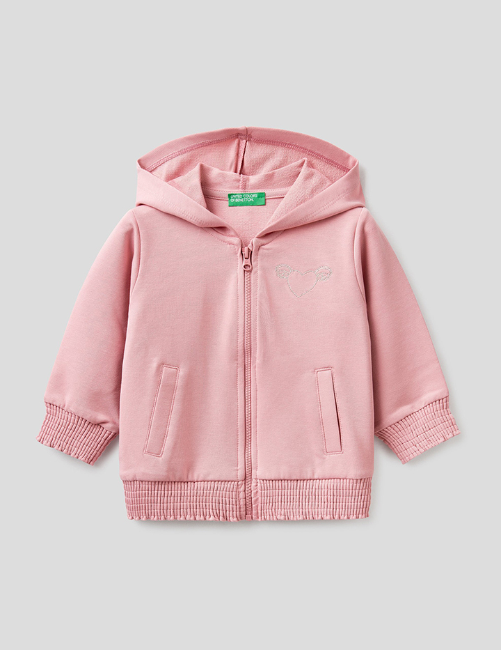 

Толстовка для девочек Benetton цв. розовый р.98, 21A_3T32C5985