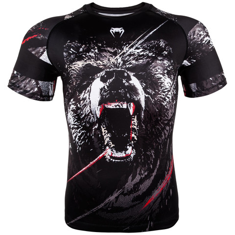 

Рашгард Venum Grizzli Black/White S/S S