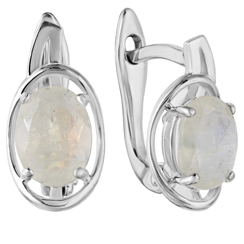 

Серьги из серебра с лунным камнем LAZURIT-ONLINE 8150PD, 8150PD
