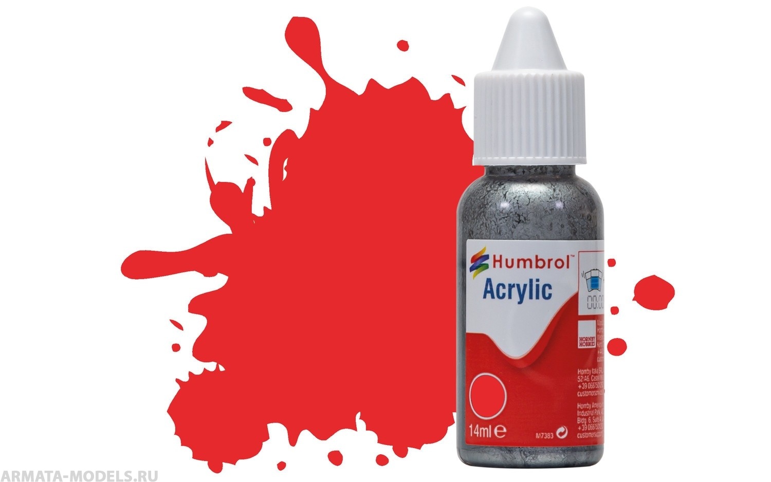 

DB0209 Краска акриловая No 209 Fire Orange - Gloss - 14ml, Красный