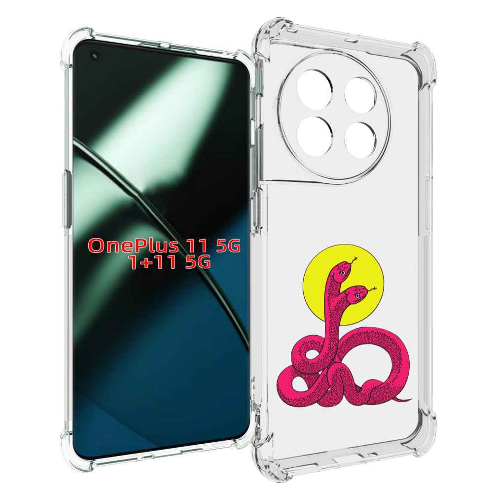 

Чехол MyPads двухголовая-змея для OnePlus 11, Прозрачный, Tocco