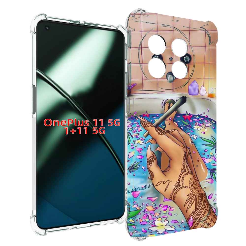 

Чехол MyPads девушка в ванне женский для OnePlus 11, Прозрачный, Tocco