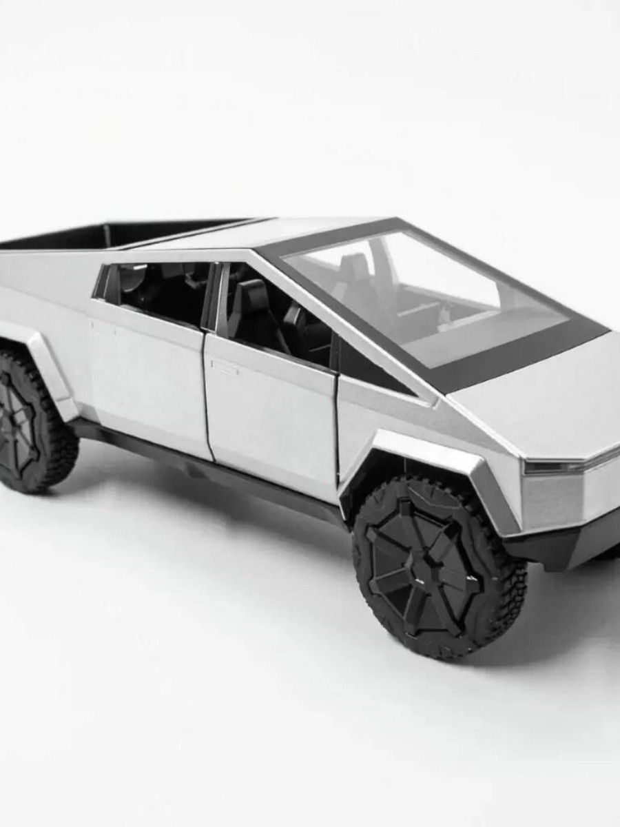 

Масштабная модель автомобиля JDM Motors Tesla Cybertruck 1 24, Серый