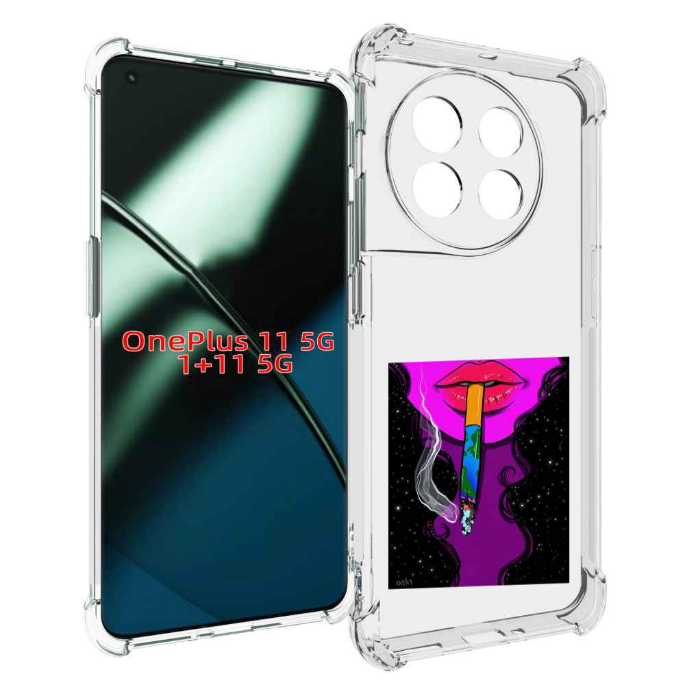 

Чехол MyPads девушка курит землю женский для OnePlus 11, Прозрачный, Tocco
