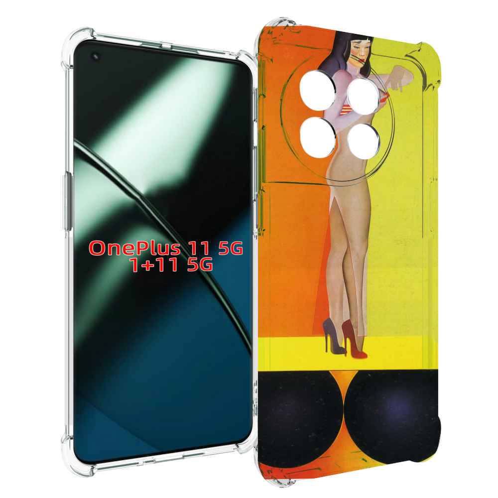 

Чехол MyPads девушка на шарах женский для OnePlus 11, Прозрачный, Tocco