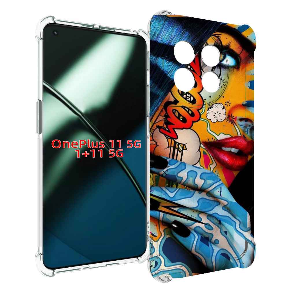 

Чехол MyPads девушка разрисованная краскам иженский для OnePlus 11, Прозрачный, Tocco