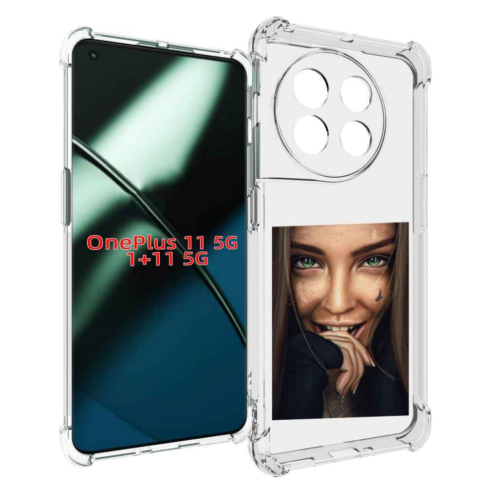 

Чехол MyPads девушка улыбается женский для OnePlus 11, Прозрачный, Tocco