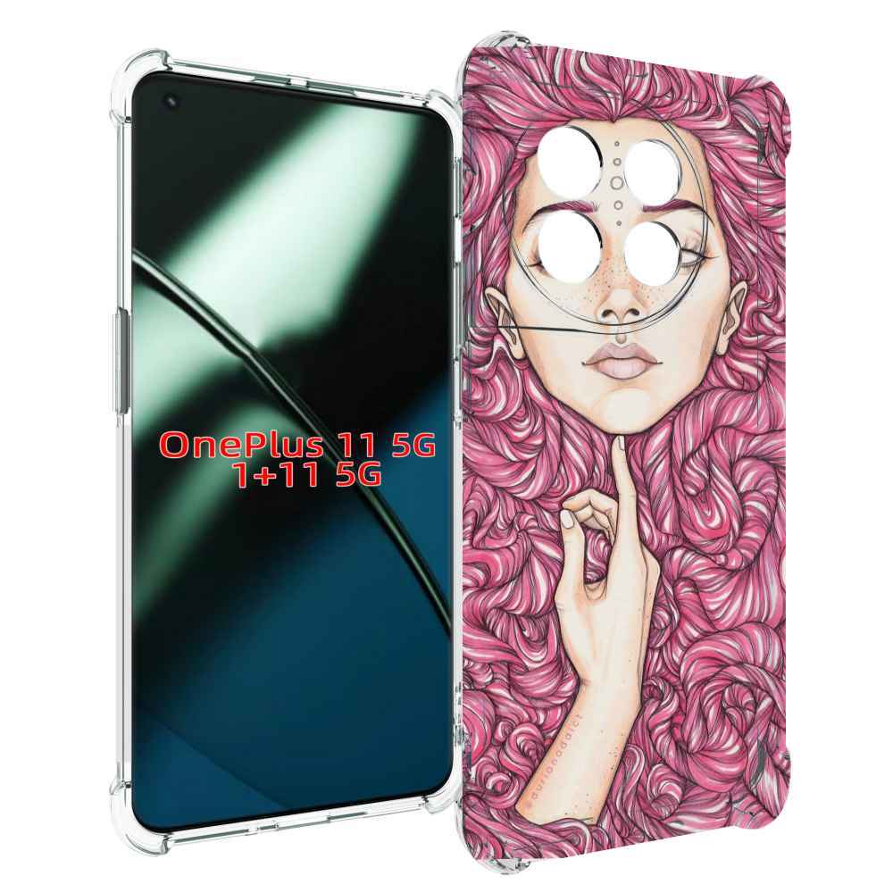 

Чехол MyPads девушка утонула в волосах женский для OnePlus 11, Прозрачный, Tocco