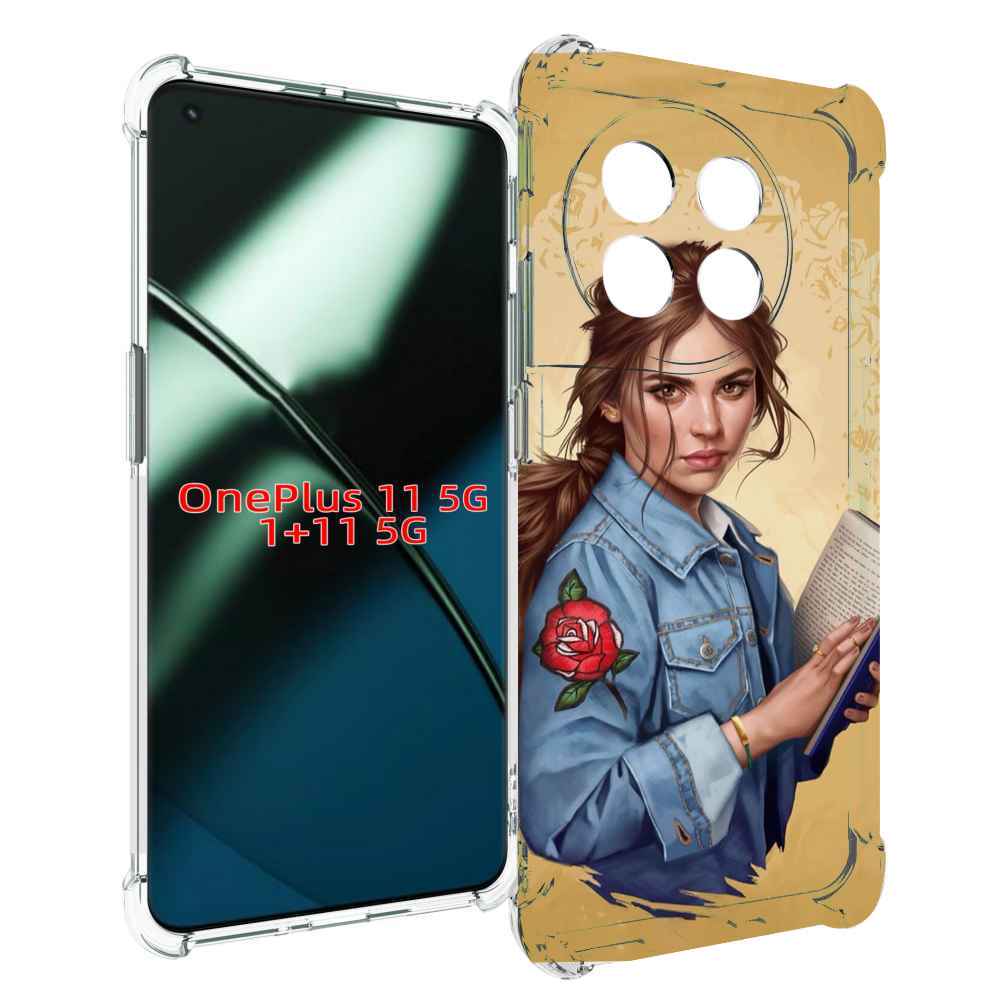 

Чехол MyPads девушка-в-бежевом-фоне для OnePlus 11, Прозрачный, Tocco