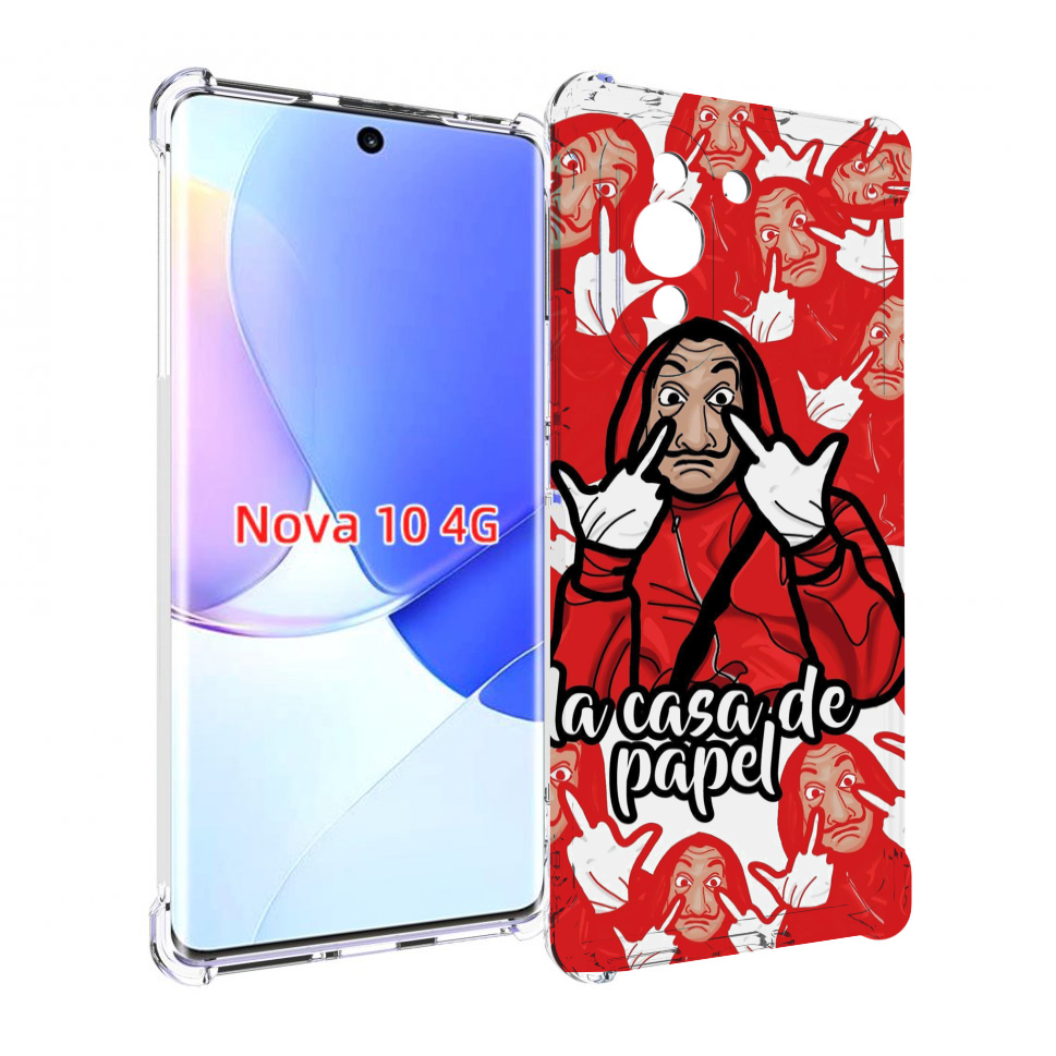 

Чехол MyPads комикс-бумажный-дом для Huawei Nova 10, Прозрачный, Tocco