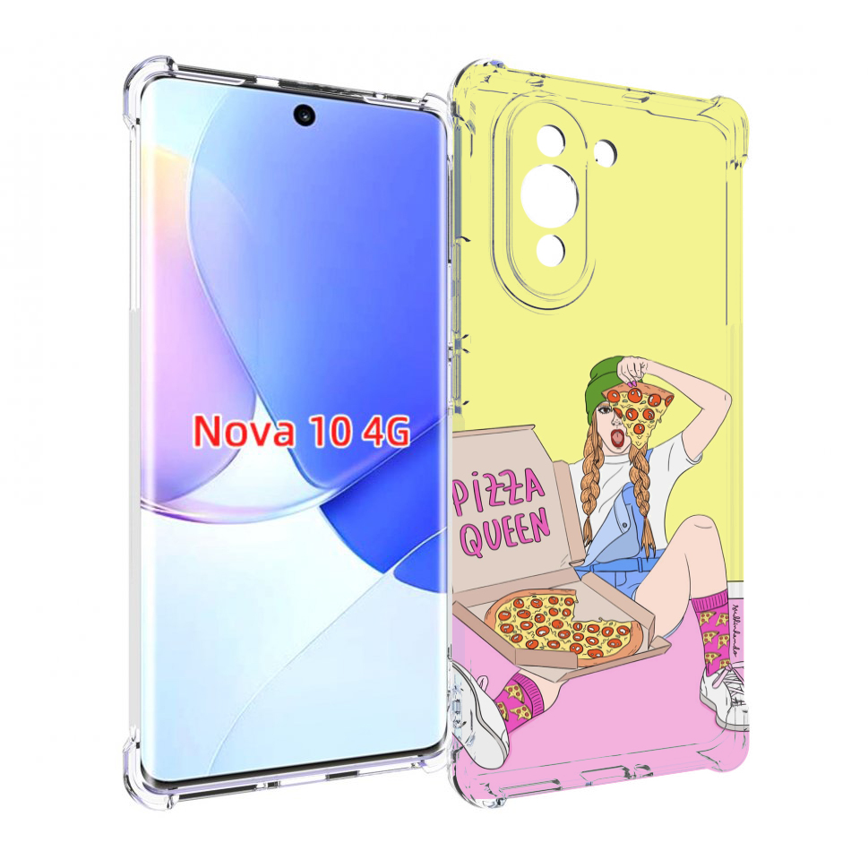 

Чехол MyPads королева-пиццы женский для Huawei Nova 10, Прозрачный, Tocco