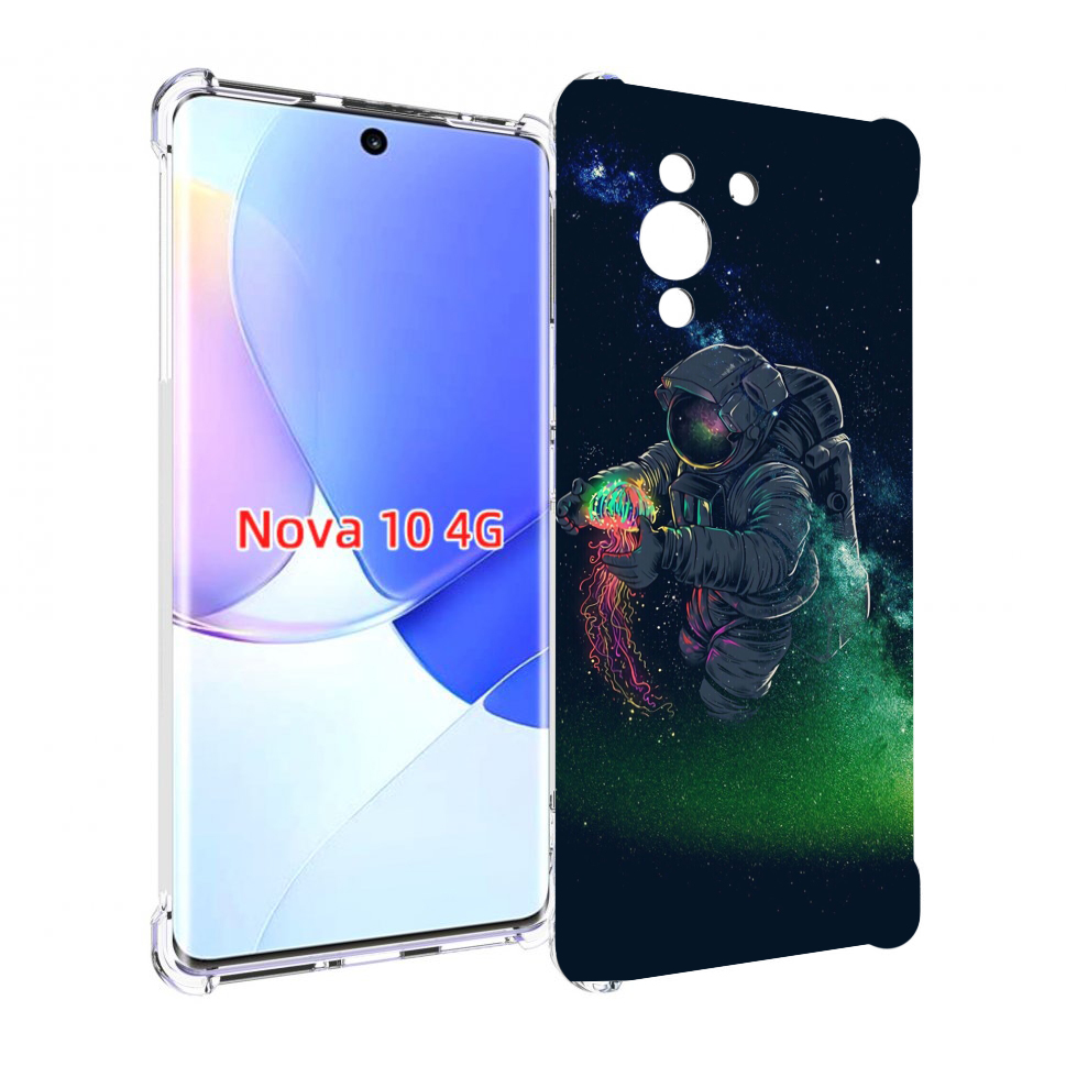 

Чехол MyPads космонавт-с-оружием-арты для Huawei Nova 10, Прозрачный, Tocco