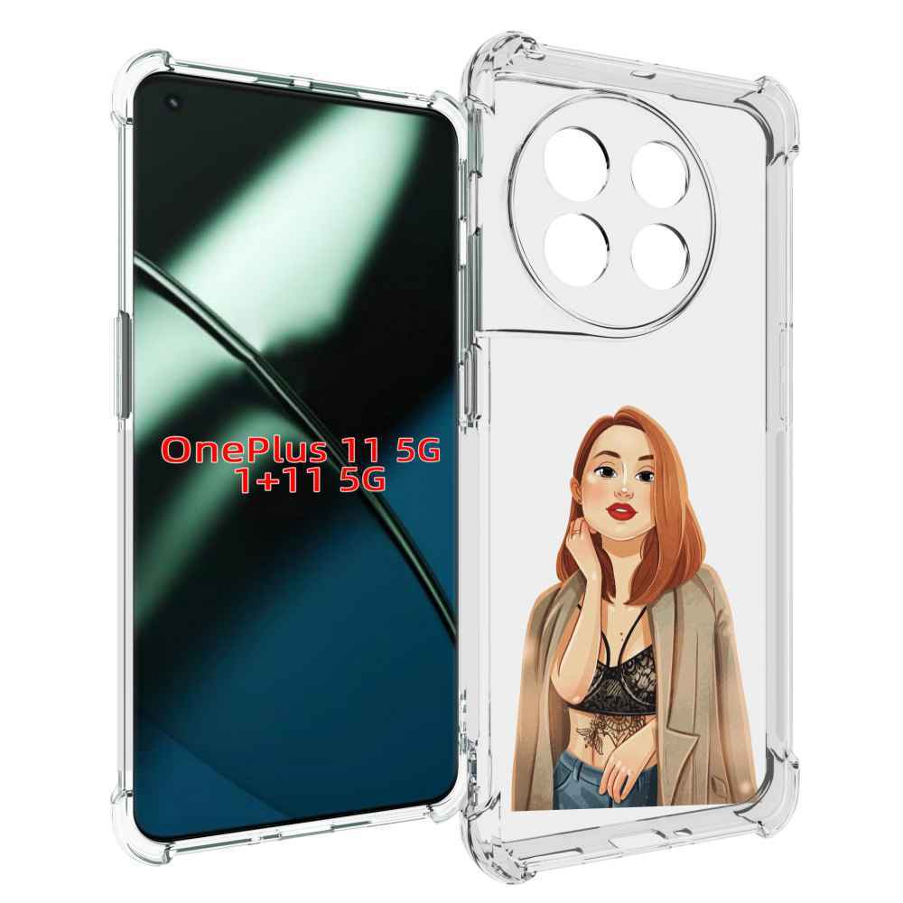 

Чехол MyPads девушка-в-кружевном-2 для OnePlus 11, Прозрачный, Tocco