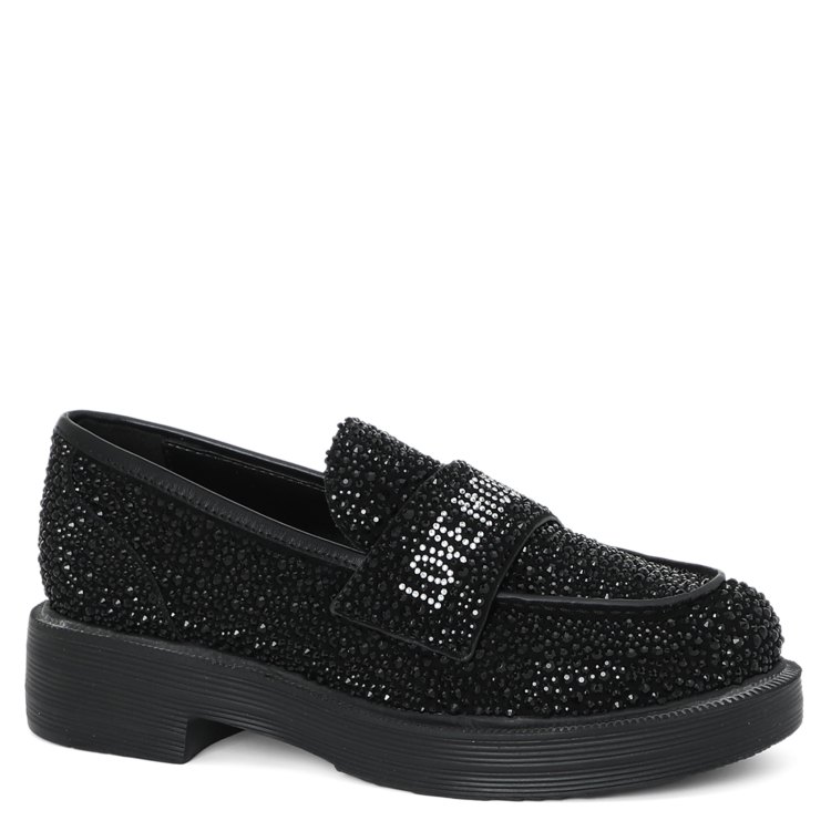 

Лоферы женские Love Moschino JA10044G черные 39 EU, Черный, JA10044G