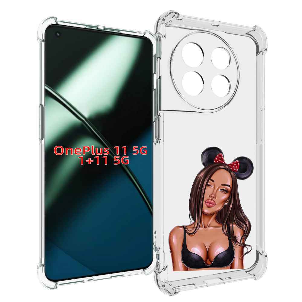 Чехол MyPads девушка-в-купальнике-с-ушками женский для OnePlus 11