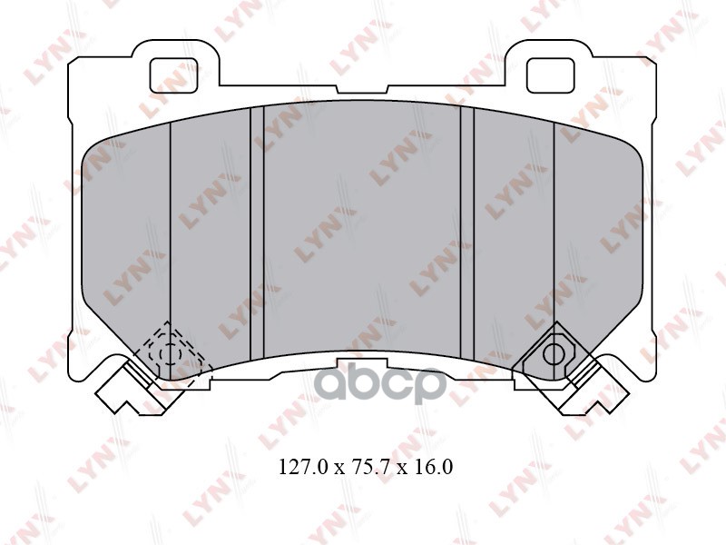 

Тормозные колодки LYNXauto передние дисковые BD5742