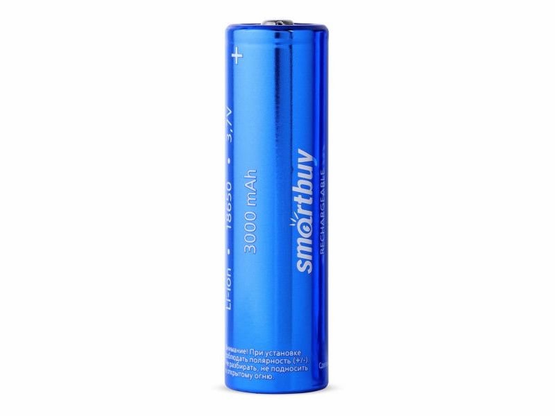 Аккумулятор SmartBuy 18650 (3000mAh) без защиты аккумулятор nitecore nl1835 li ion 18650 3 6в 3500 мач без защиты с плоским контактом