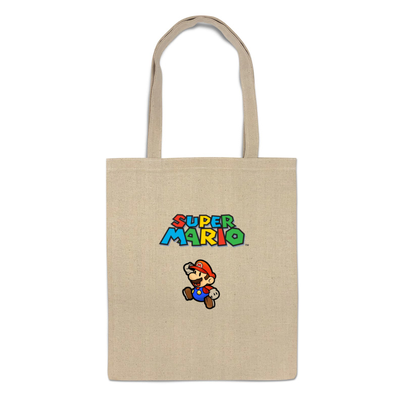 

Сумка-шоппер Printio Super mario бежевая, Бежевый, Super mario