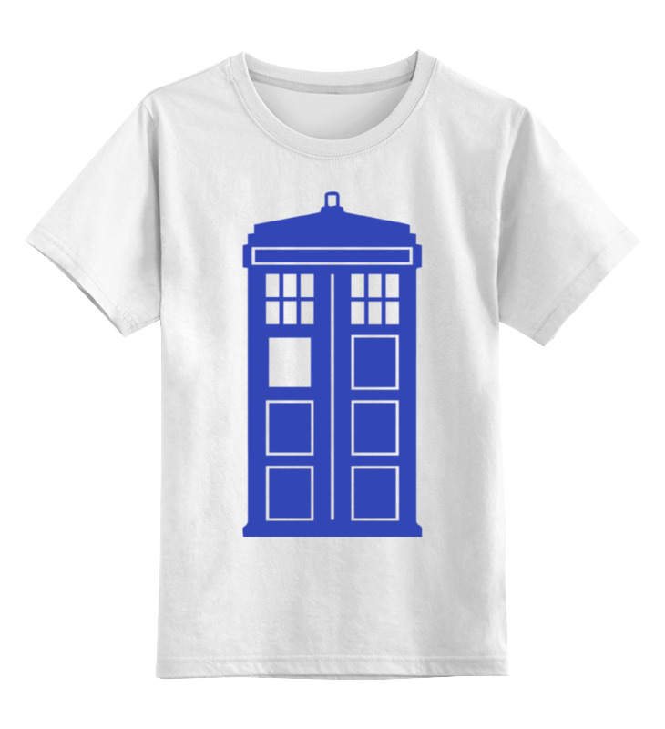 

Футболка детская Printio Tardis (тардис) цв. белый р. 164, Tardis (тардис)