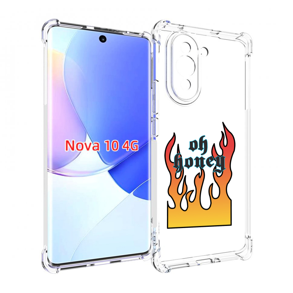 

Чехол MyPads красивое-пламя для Huawei Nova 10, Прозрачный, Tocco