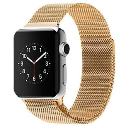 

Ремешок Milanese Loop для Apple Watch 42/44 мм (Золотой), Milanese Loop