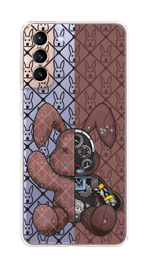

Чехол на Samsung Galaxy S21 Plus "Киборг-заяц шоколадный", Коричневый;черный;прозрачный, 2102150-1