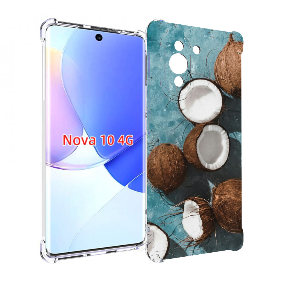 

Чехол MyPads красивые-кокосы для Huawei Nova 10, Прозрачный, Tocco
