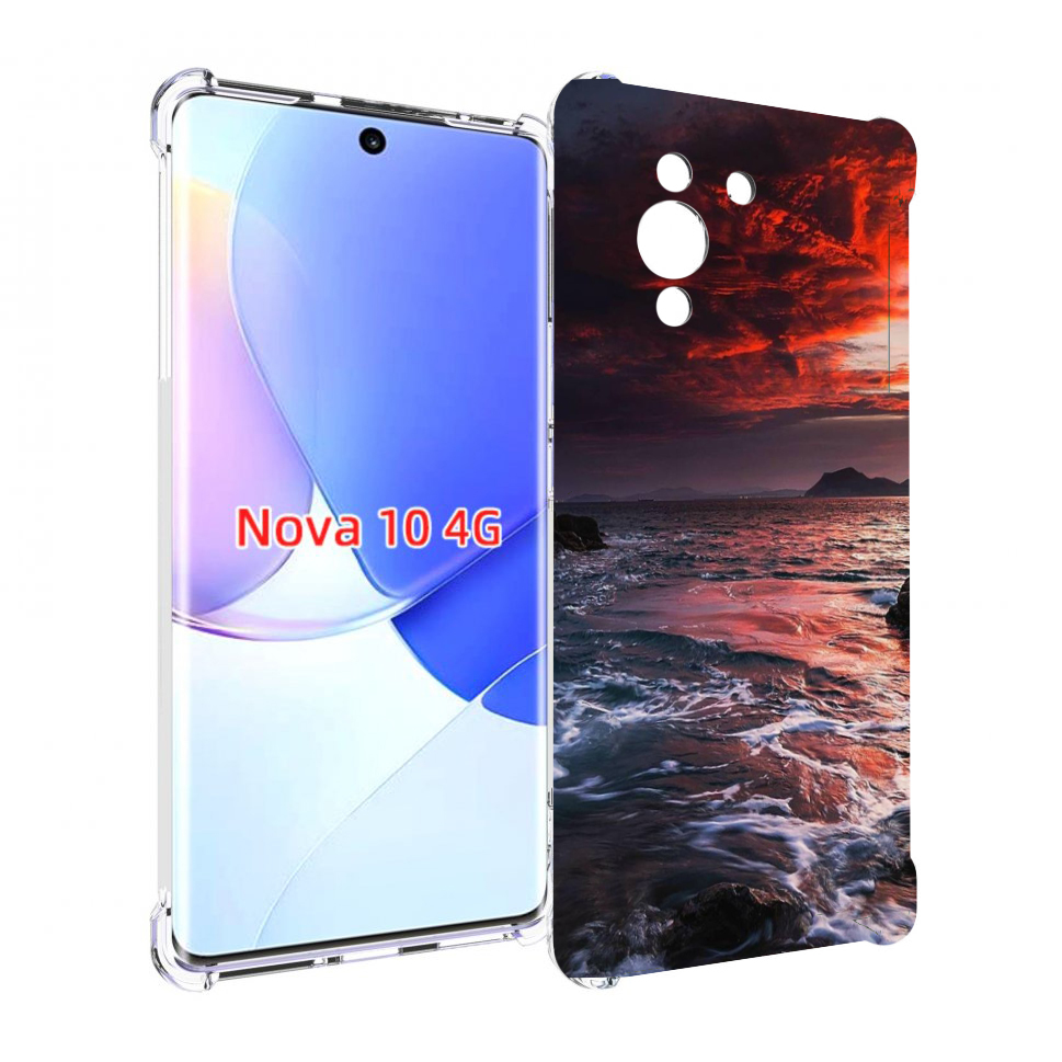 

Чехол MyPads красивый залив для Huawei Nova 10, Прозрачный, Tocco