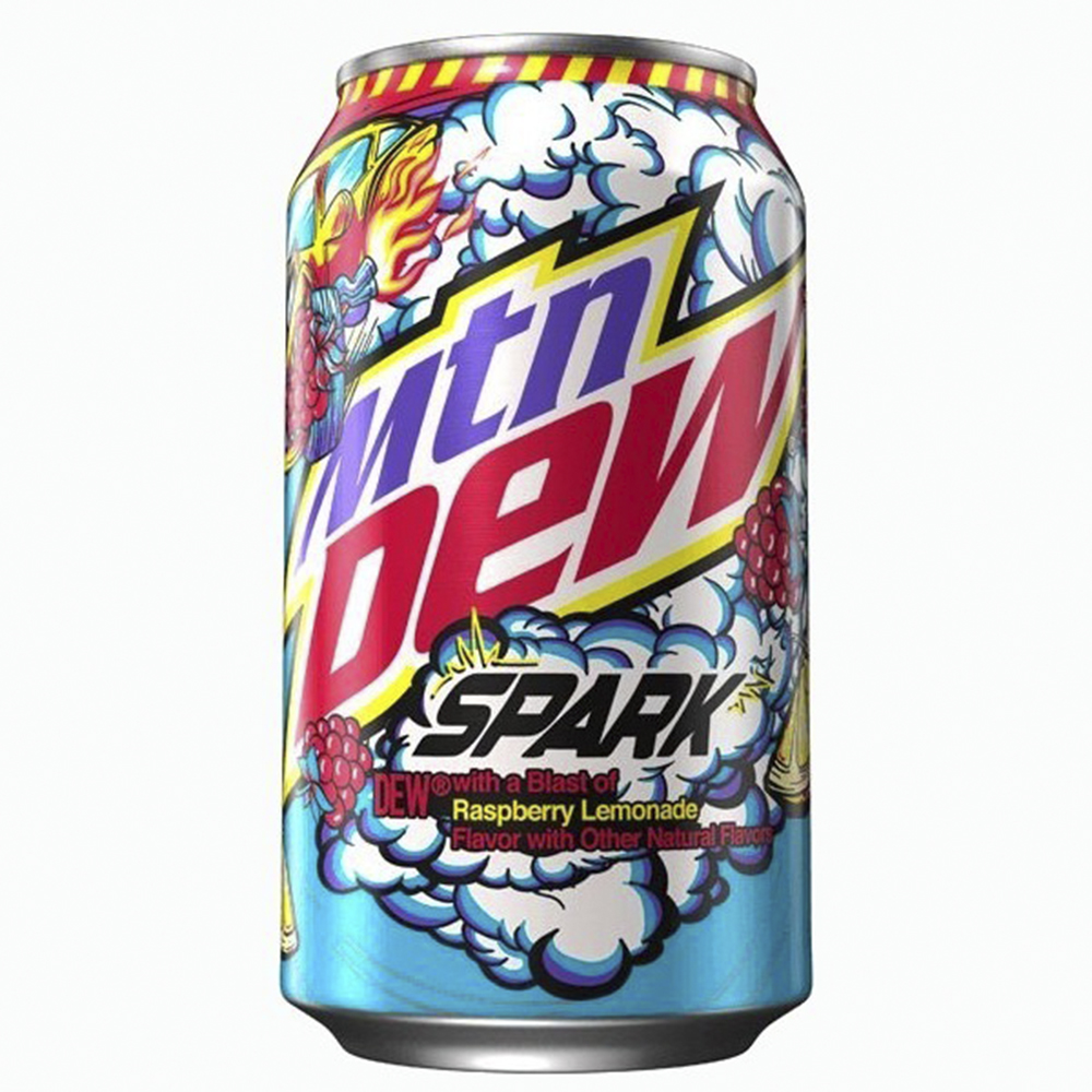 Газированный напиток Mountain Dew Spark малина, 0,355 мл