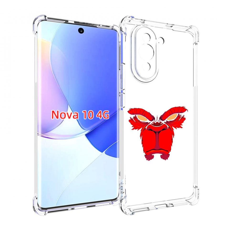 

Чехол MyPads красная обезьяна в темноте для Huawei Nova 10, Прозрачный, Tocco