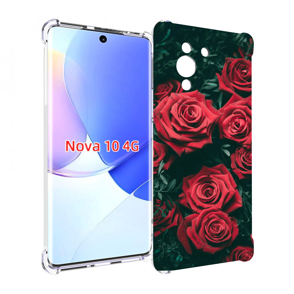 

Чехол MyPads красные-бархатные-розы для Huawei Nova 10, Прозрачный, Tocco
