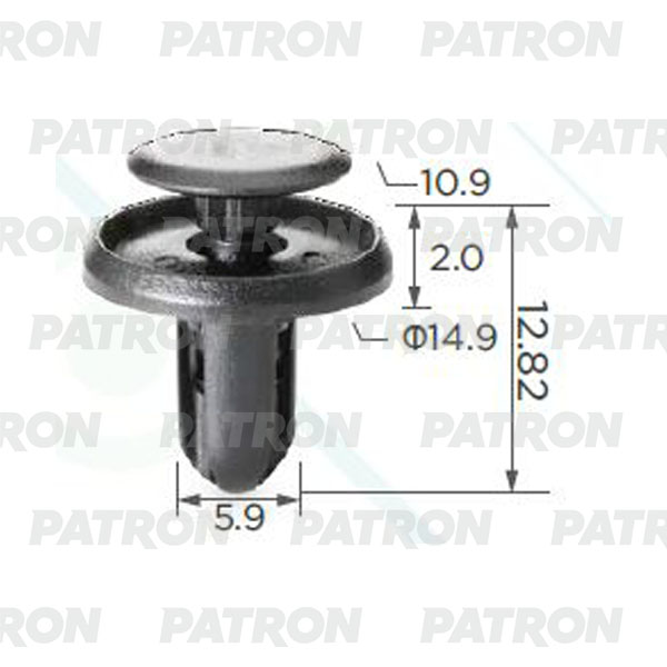 

Клипса Пластмассовая PATRON арт. P370215A